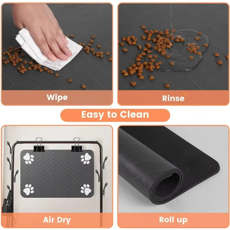 Absorbent Quick Dry Pet Feeding Mat