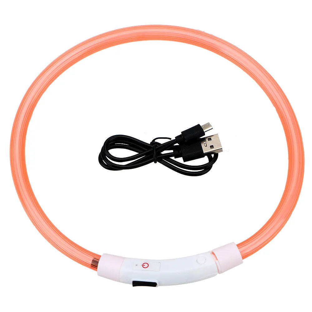 Rechargeable LED Safety Dog Collar