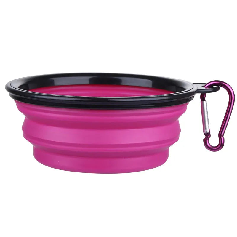 Portable Silicone 2-in-1 Pet Travel Bowl
