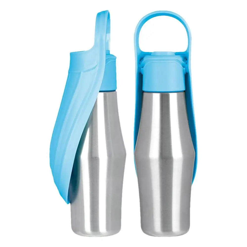 27oz Stainless Steel Travel Dog Water Bottle and Bowl