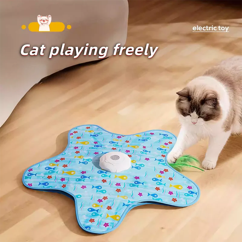 Automatic Hide and Seek Cat Turntable Toy