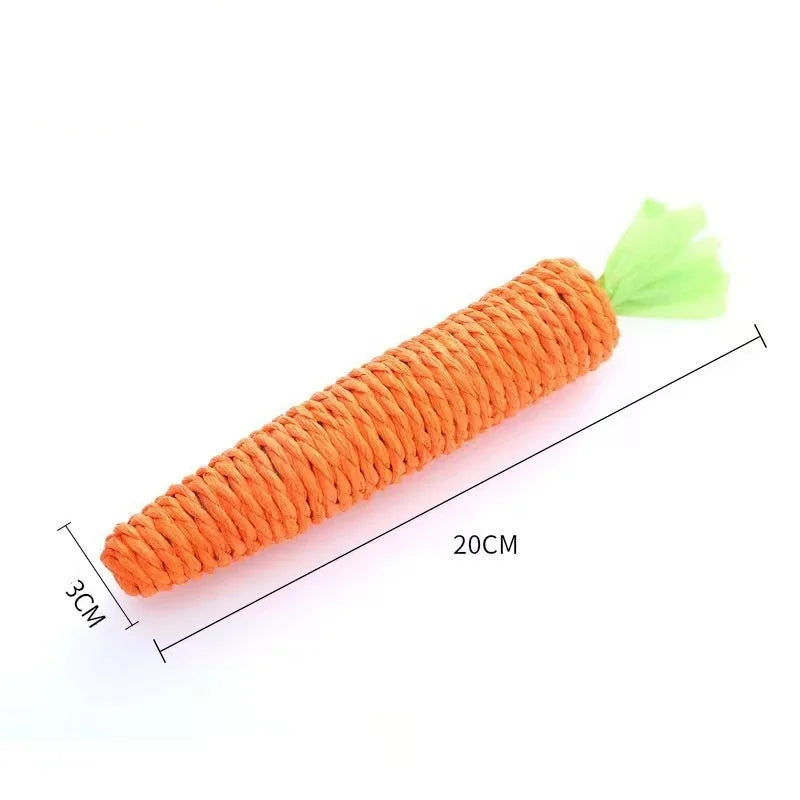 Carrot Chew Resistant Cat Teething Toy
