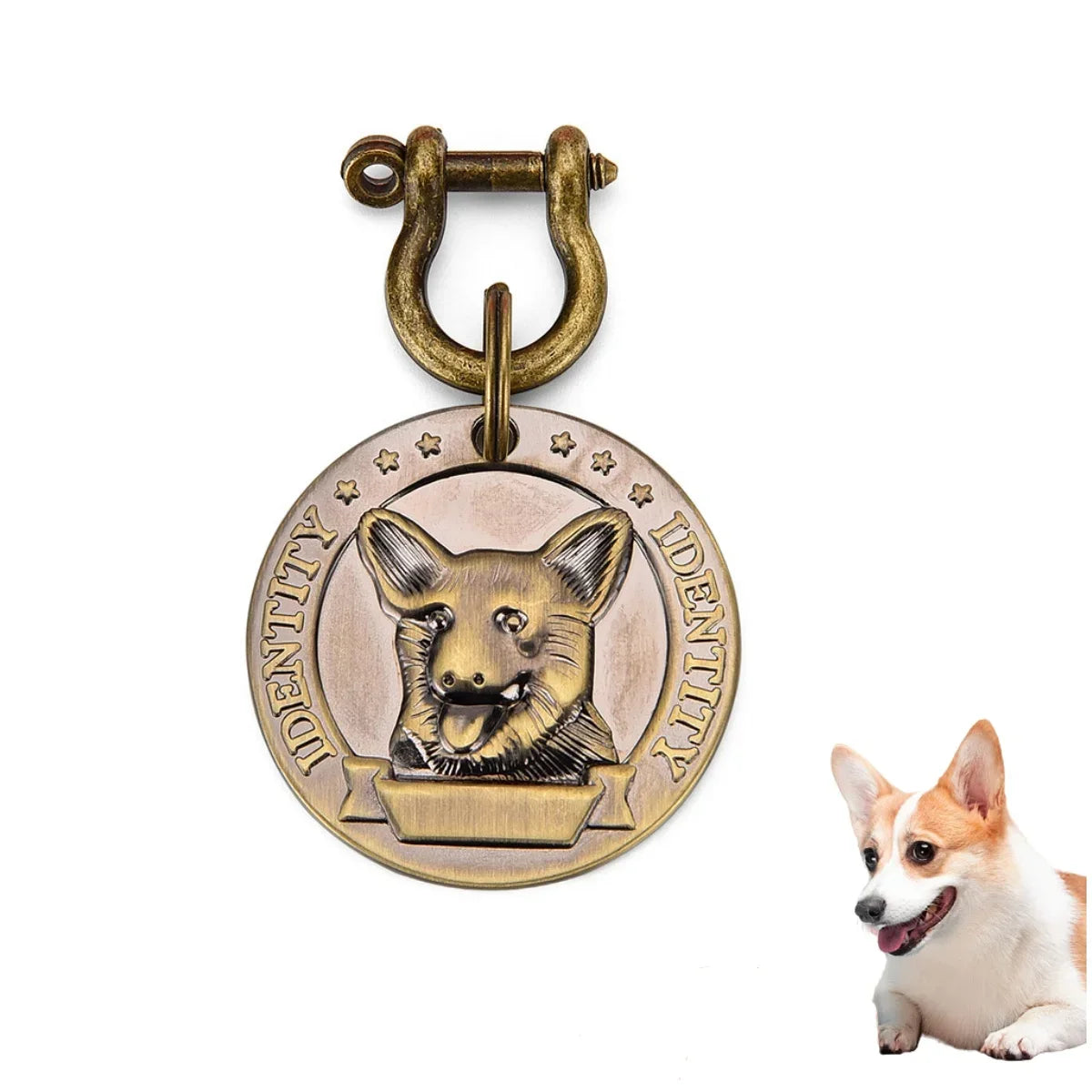 VIP Pets Personalized Bronze Engraved Dog Cat ID Tag