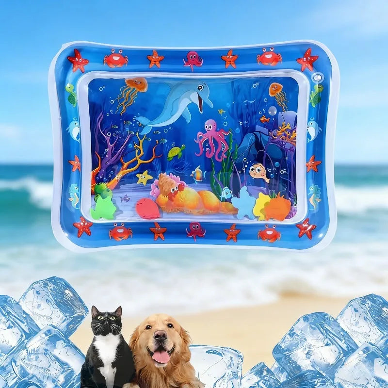 Inflatable Sea Life Pet Water Mat And Baby Crawling Mat