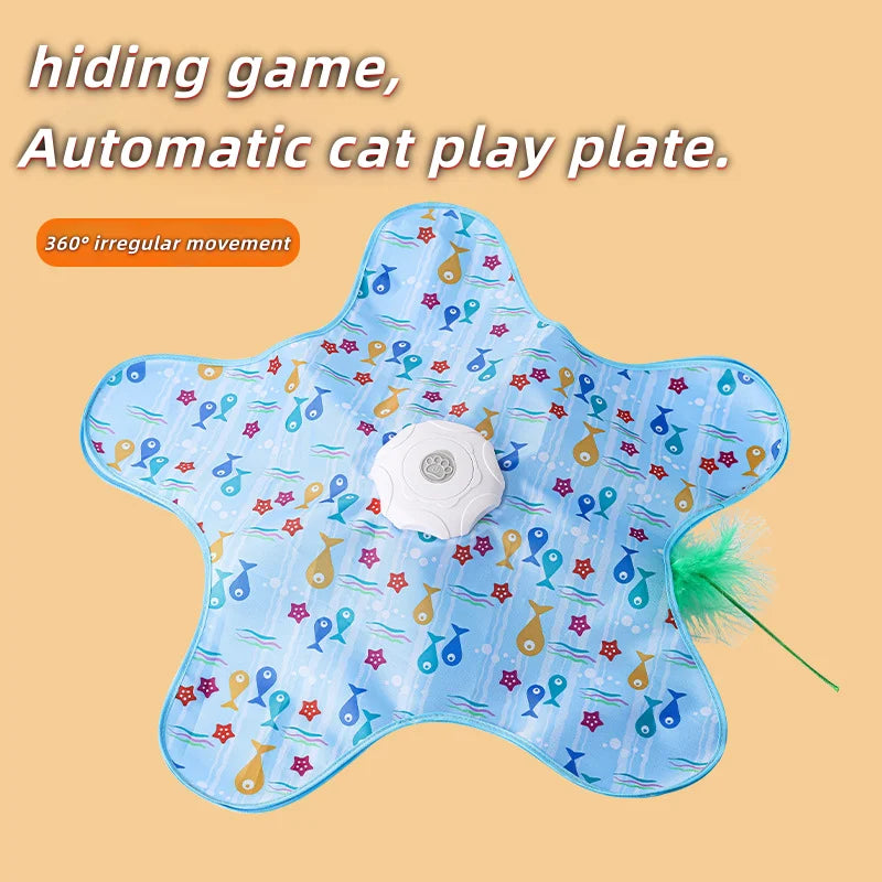 Automatic Hide and Seek Cat Turntable Toy
