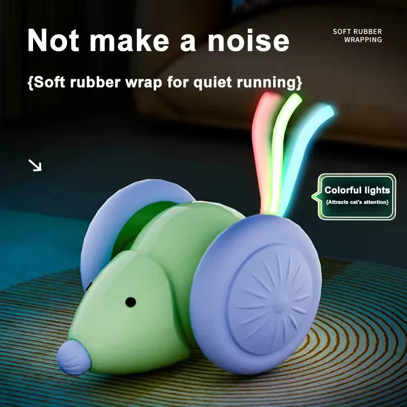 Smart Interactive Cat Toy Mouse with Obstacle Avoidance