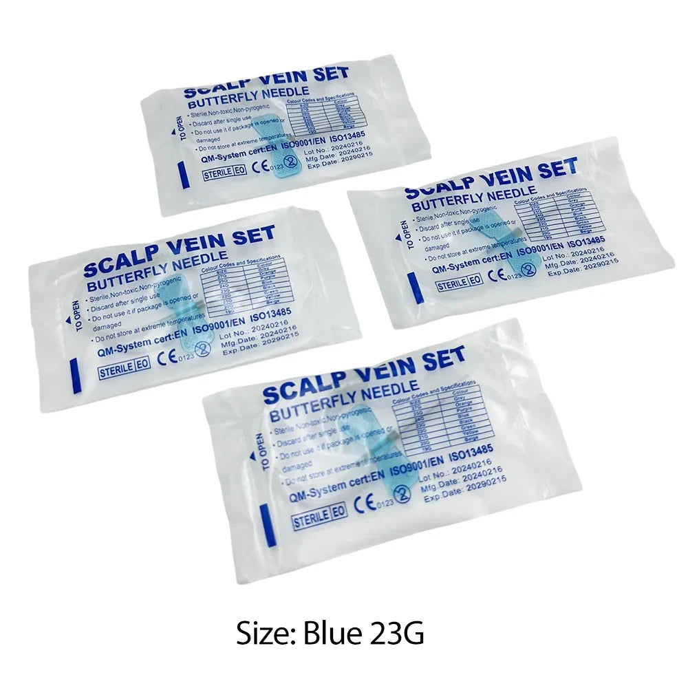 50 Pack Disposable Butterfly Pet Blood Infusion Needles