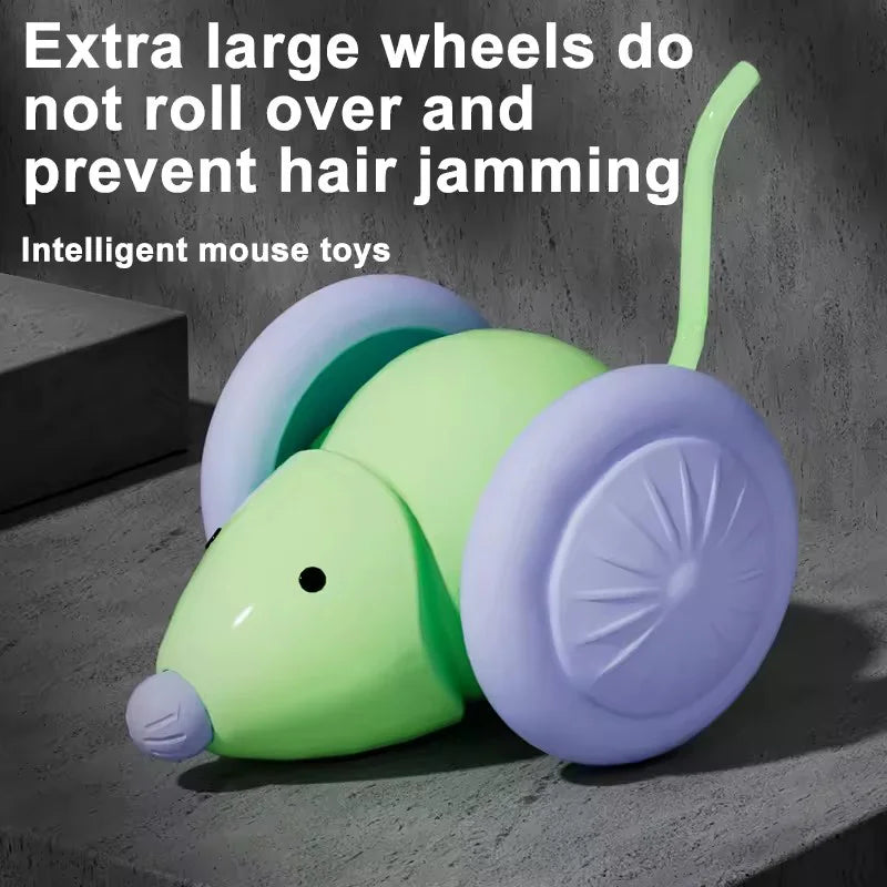 Smart Interactive Cat Toy Mouse with Obstacle Avoidance