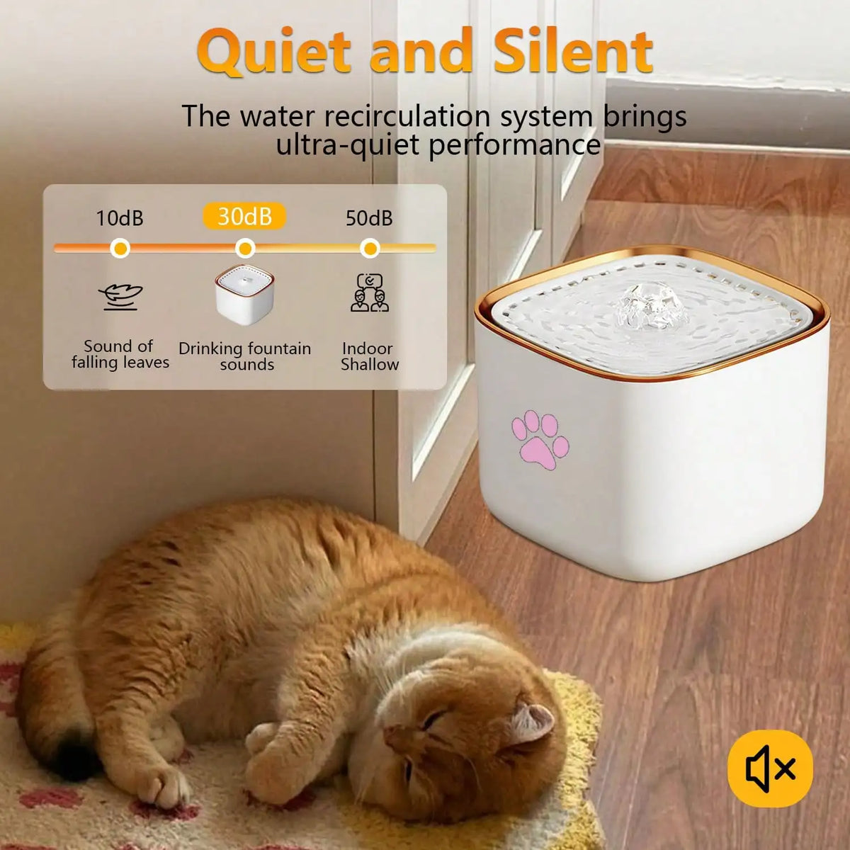 3L Quiet Automatic Pet Water Fountain