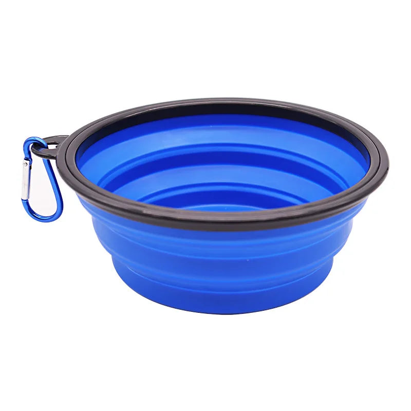 Portable Silicone 2-in-1 Pet Travel Bowl