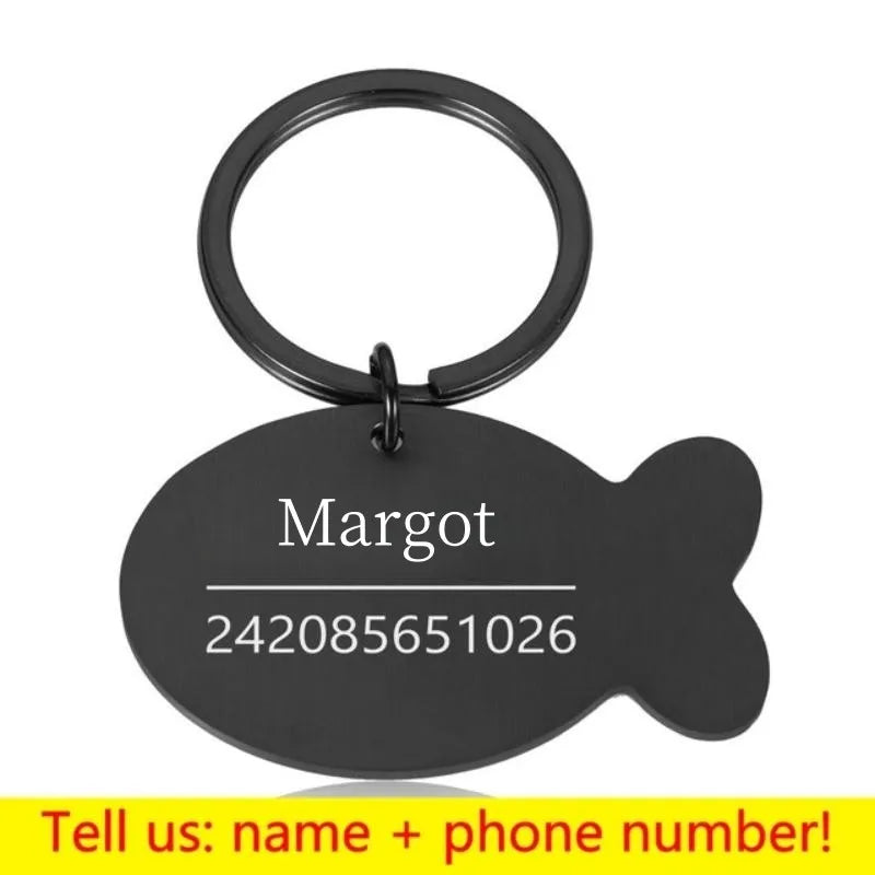 Personalized Engraved Pet ID Tag Bone Shape