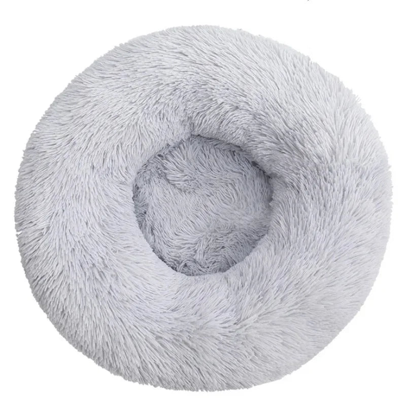 Plush Round Winter Warm Pet Bed in Six Sizes