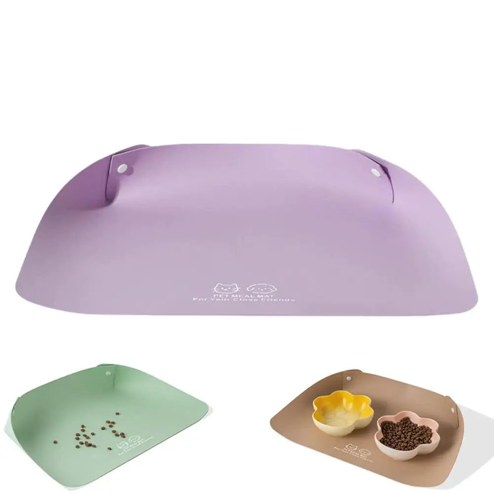 Waterproof PU Leather Anti-Spill Pet Feeding Mat