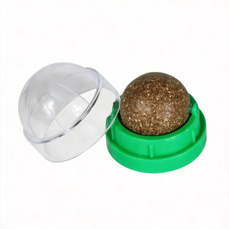 Wall Mount Catnip Ball Cat Toy Natural Treat