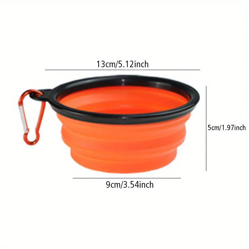 Portable Silicone Dog Folding Travel Bowl
