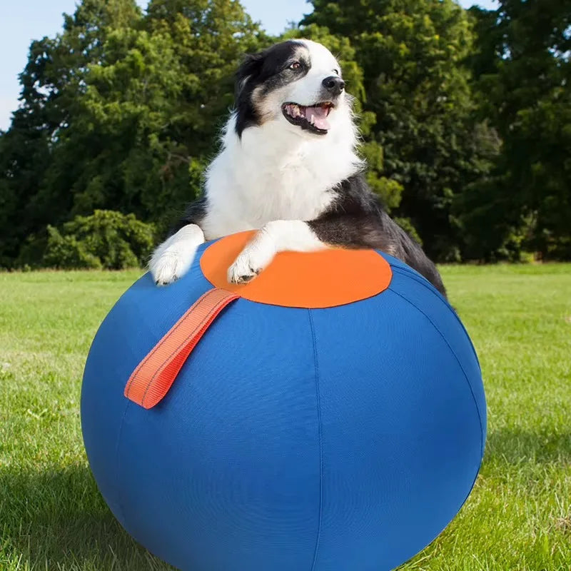 Large Durable Polyester Inflatable Dog Toy for Teething