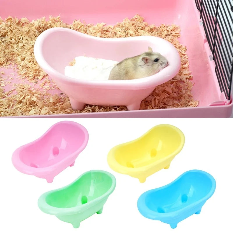 Plastic Hamster Bathtub and Small Pet Bathroom
