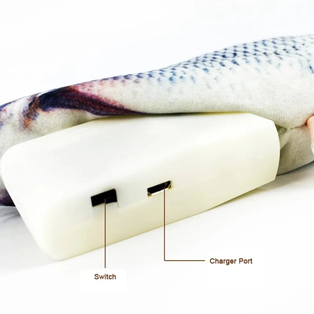 USB Charging Simulation Fish Interactive Pet Chewing Toy