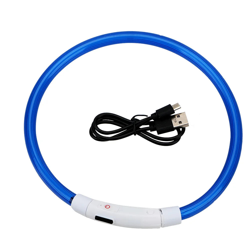 Rechargeable LED Safety Dog Collar