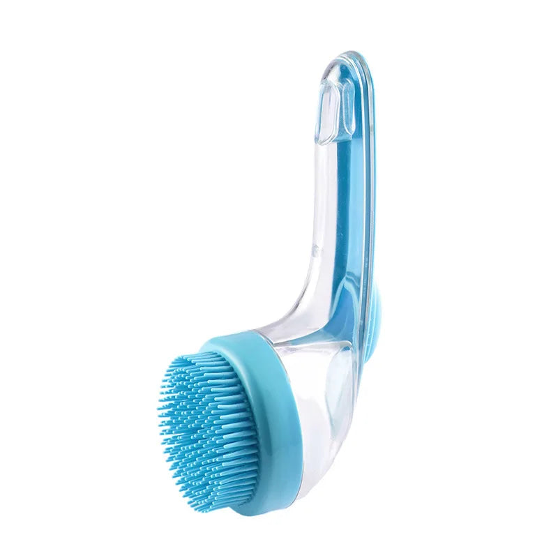 Silicone Pet Bath Brush and Massage Tool for Small Dogs and Cats