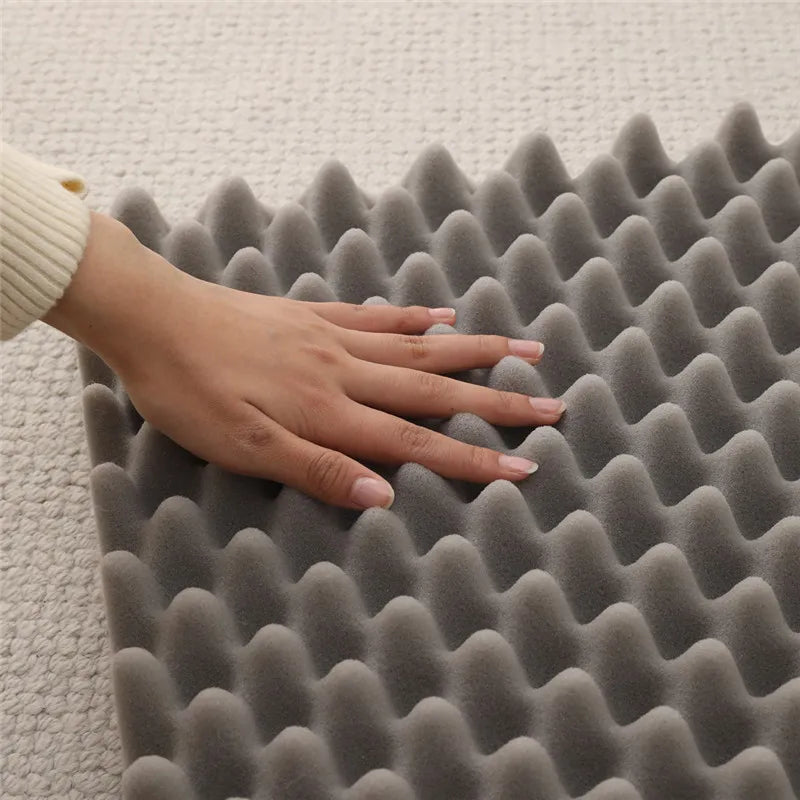 Plush Winter Thickened Square Dog Bed with Removable Pad