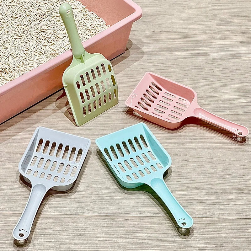Colorful Ergonomic Cat Litter Shovel