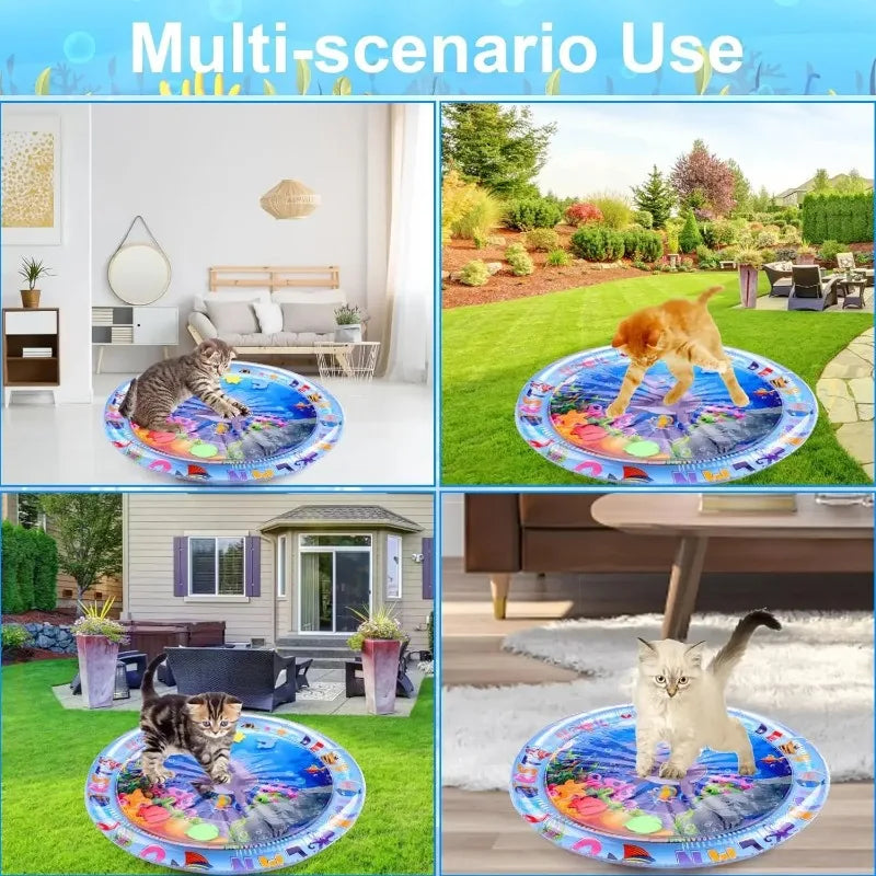 Inflatable Sea Life Pet Water Mat And Baby Crawling Mat