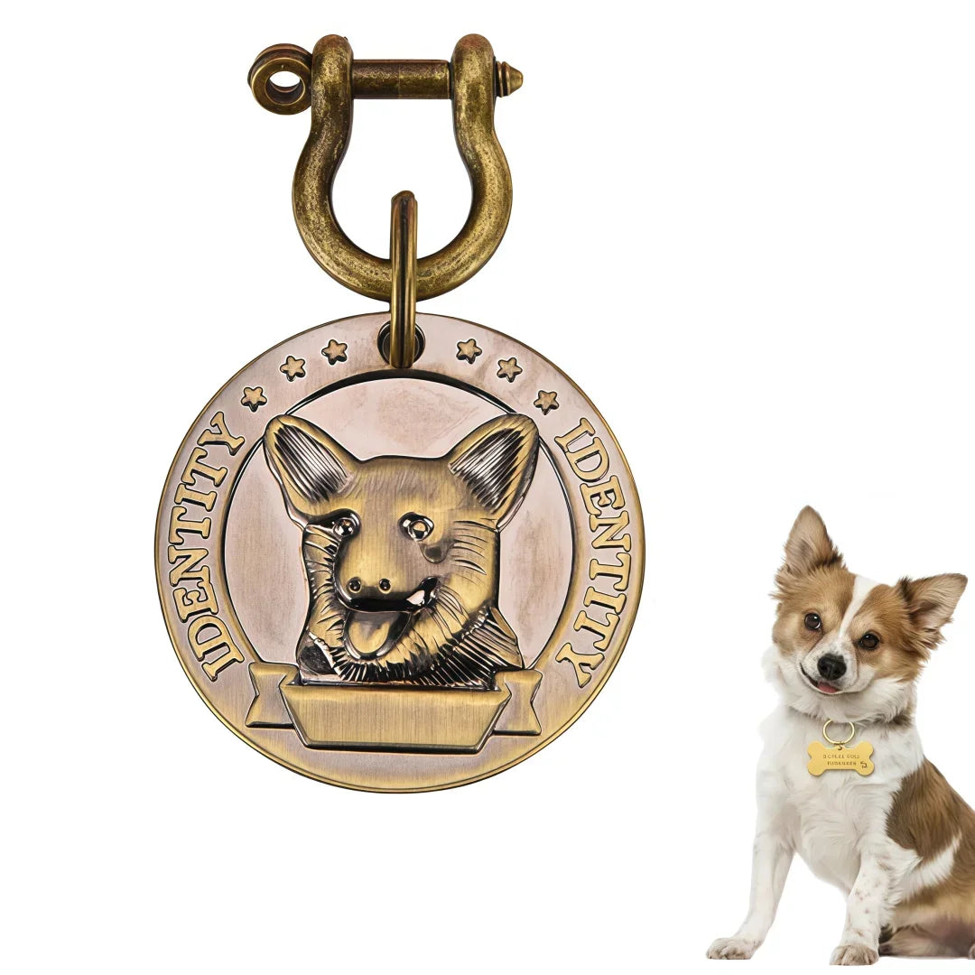 VIP Pets Personalized Bronze Engraved Dog Cat ID Tag