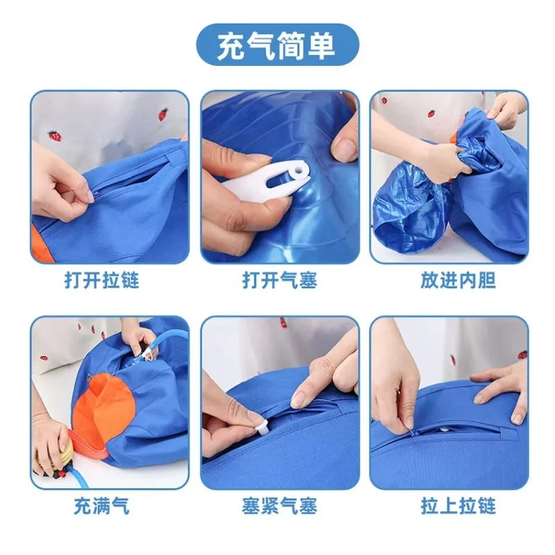 Large Durable Polyester Inflatable Dog Toy for Teething