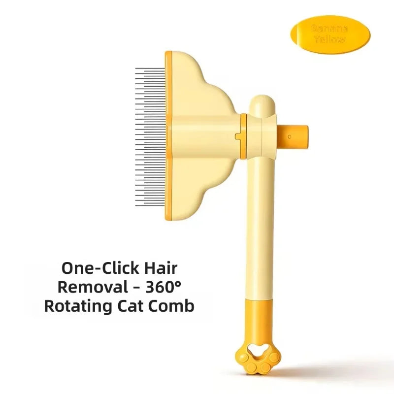 Self-Cleaning Pet Grooming Brush and Hair Remover