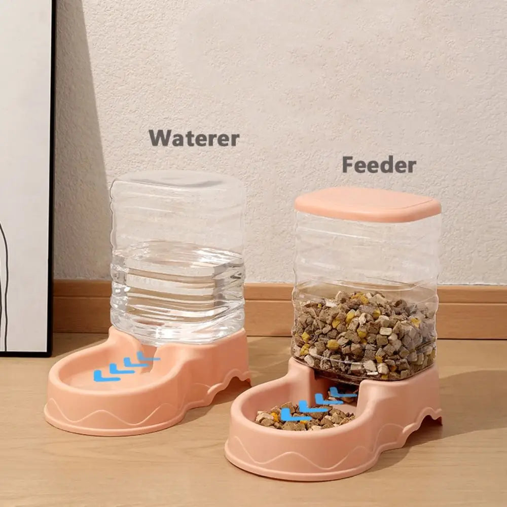 3.8L Automatic Cat and Dog Feeder and Water Fountain