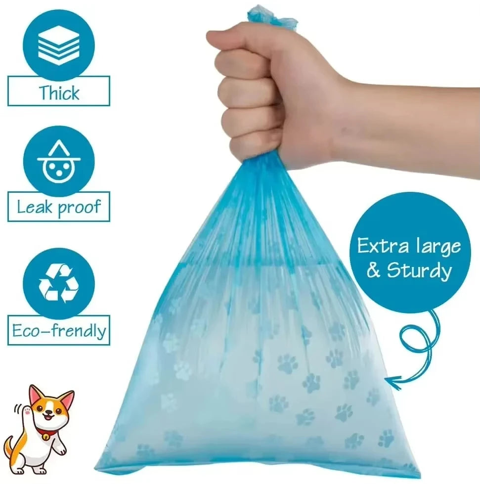 Multi-Color Pet Waste Bags and Dispenser Roll
