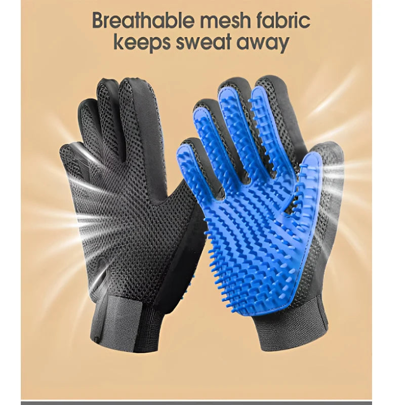 Pet Grooming and Deshedding Glove Brush