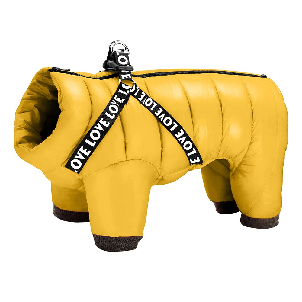 Warm Waterproof Dog Jumpsuit and Jacket