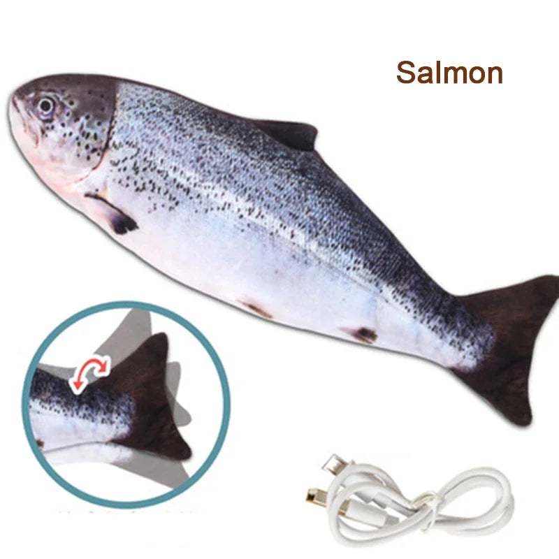 USB Charging Simulation Fish Interactive Pet Chewing Toy