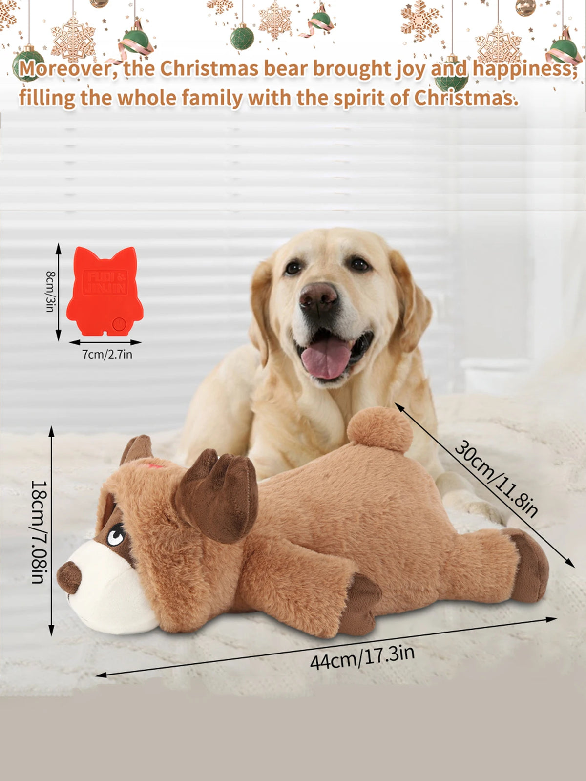 Heartbeat Plush Dog Toy for Behavioral Training