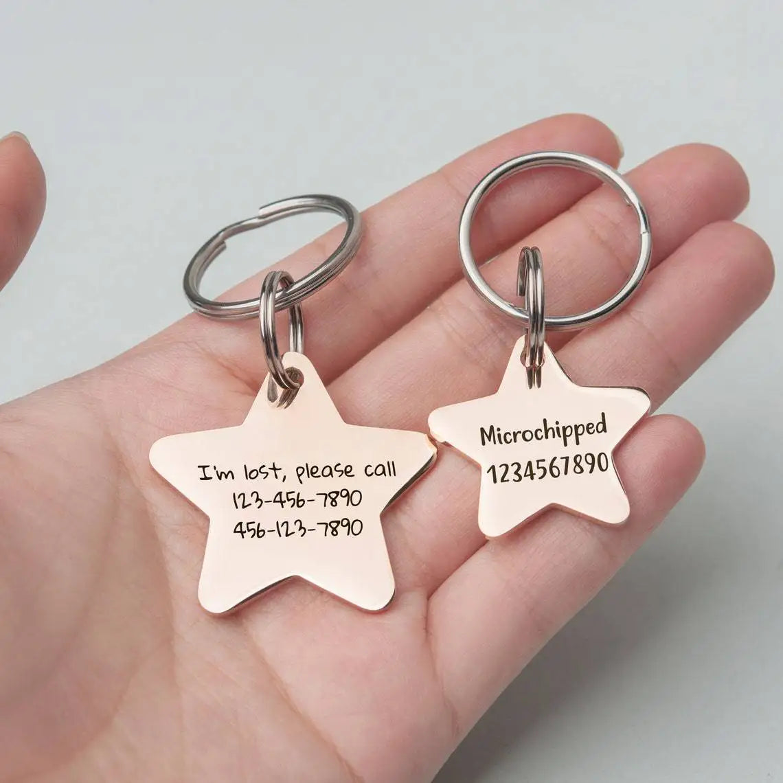 Personalized Engraved Pet ID Tag Bone Shape