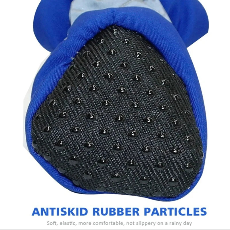 Waterproof Anti-Slip Pet Dog Shoes 4-Piece Set
