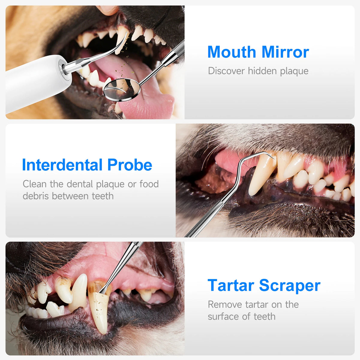 Electric Ultrasonic Pet Dental Scaler and Teeth Cleaner