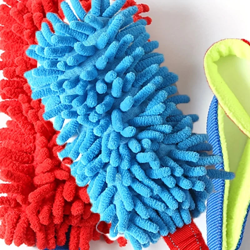 Durable Plush Dog Toy With Pulling Rope And Handle