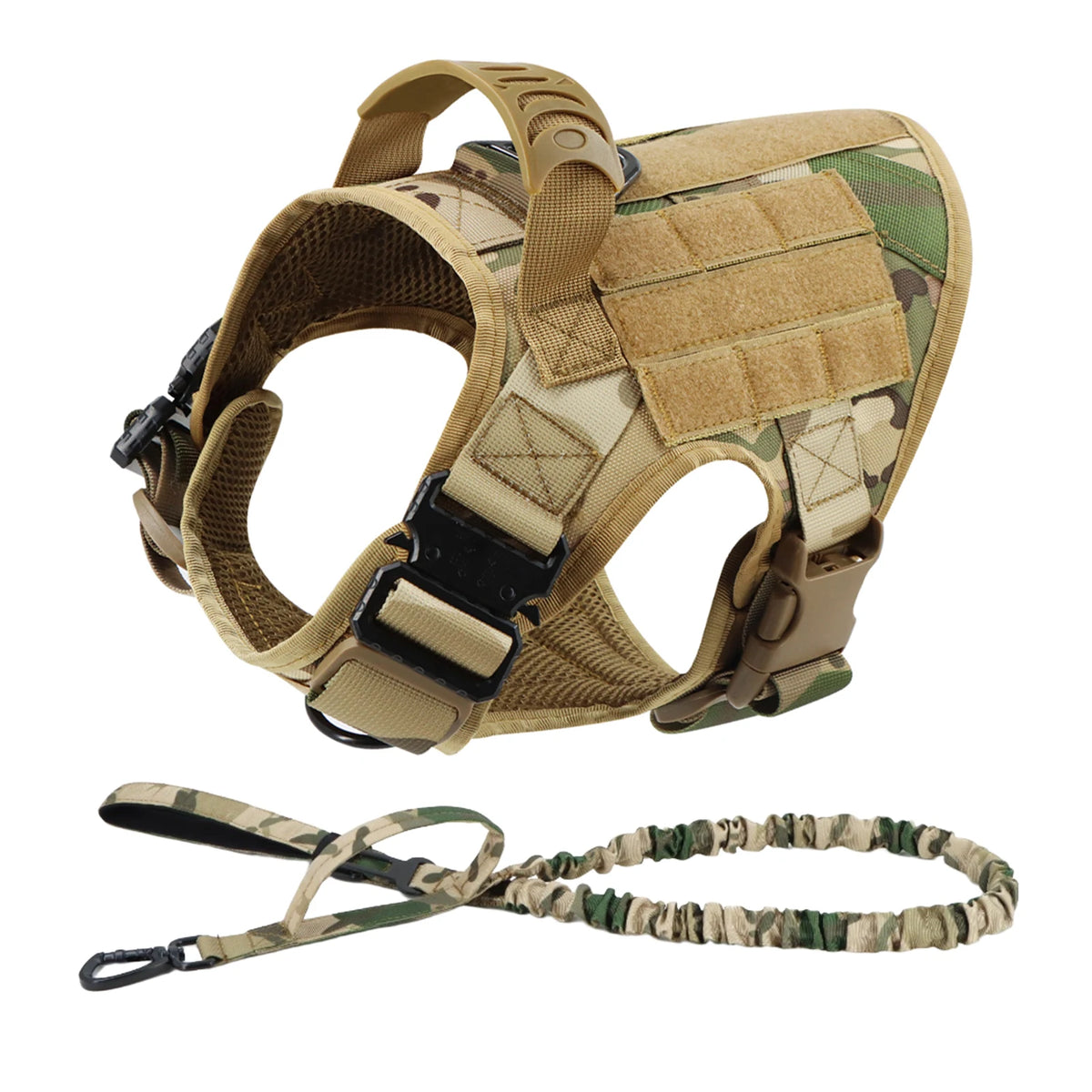 Military Tactical Dog Harness And Leash Set