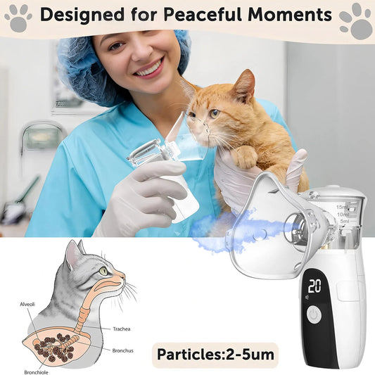 Veterinary Pet Asthma Inhaler and Nebulizer