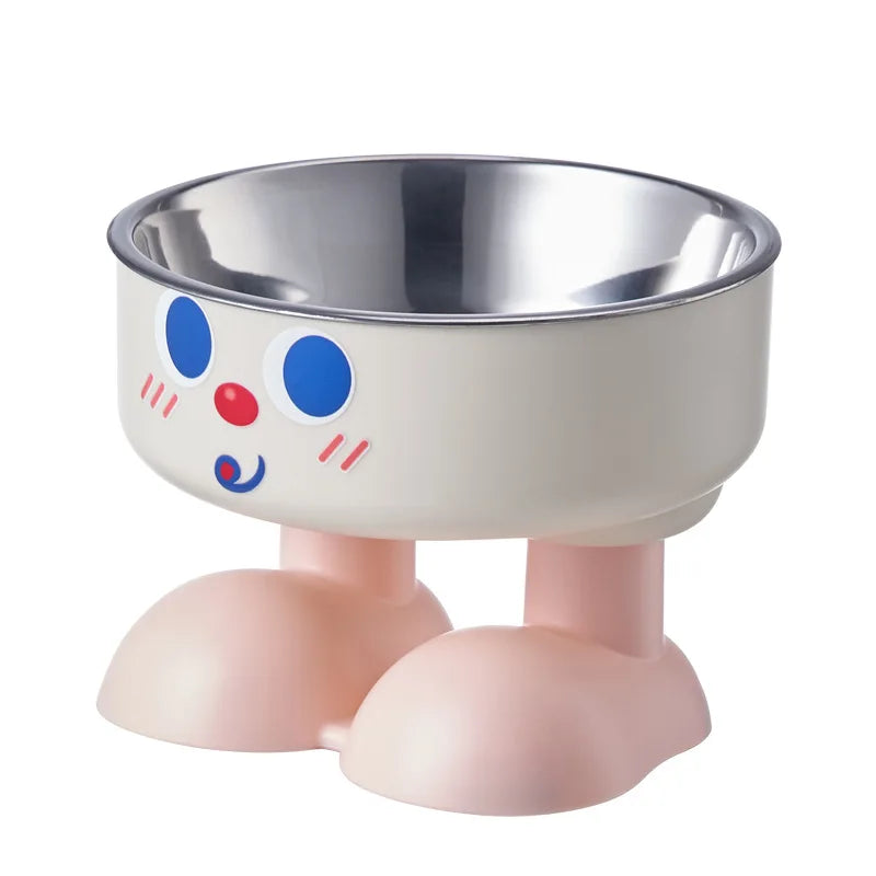Elevated Anti-Tip Stainless Steel Pet Bowl