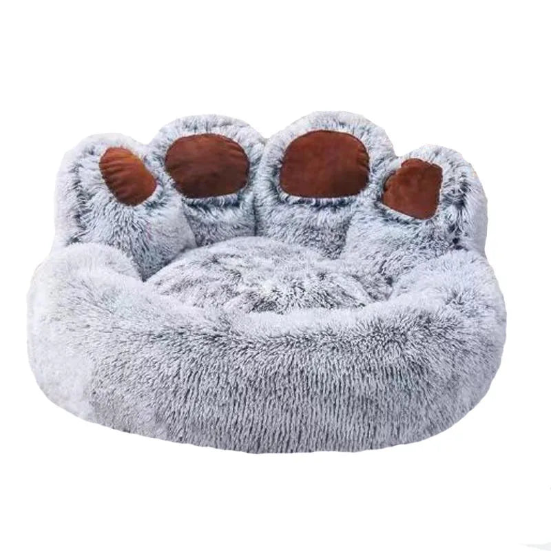 Fluffy Winter Plush Dog Bed and Pet Sofa