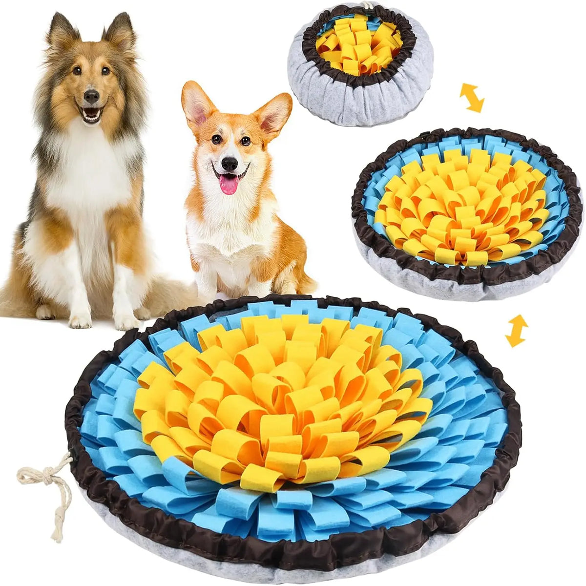 Interactive Dog Snuffle Mat for Foraging and Boredom