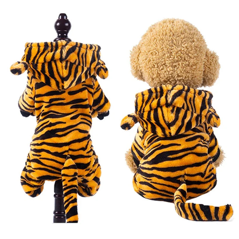 Soft Flannel Winter Dog Jumpsuit