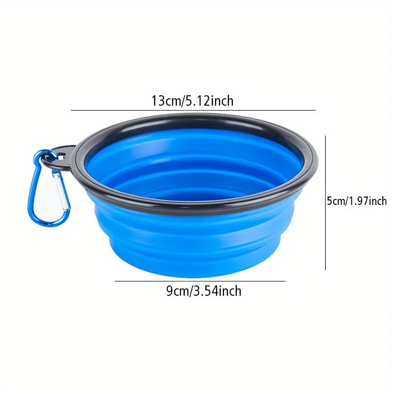 Portable Silicone Dog Folding Travel Bowl