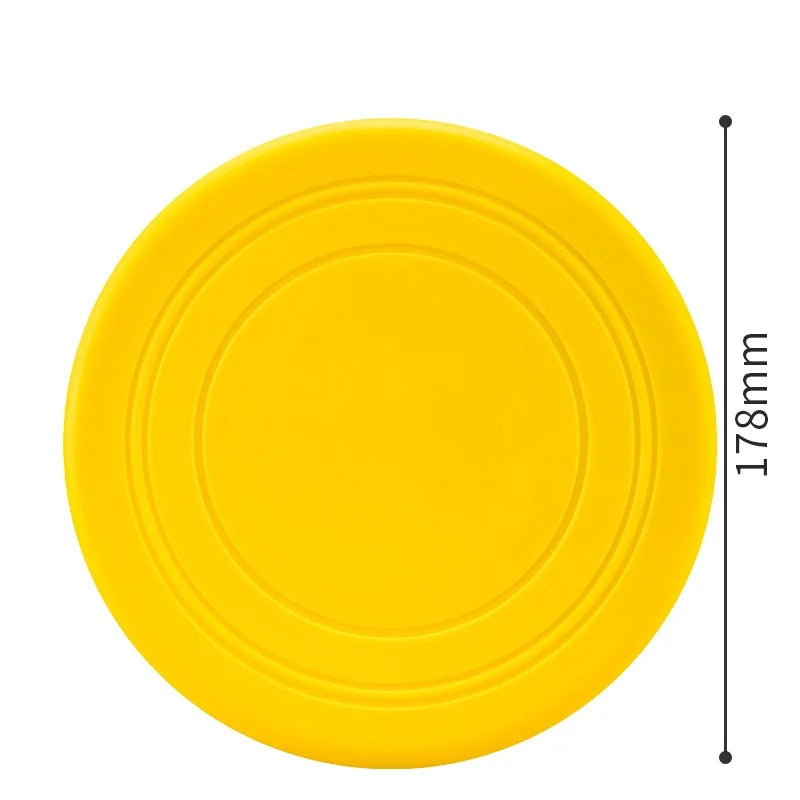 Interactive Silicone Dog Flying Saucer Toy
