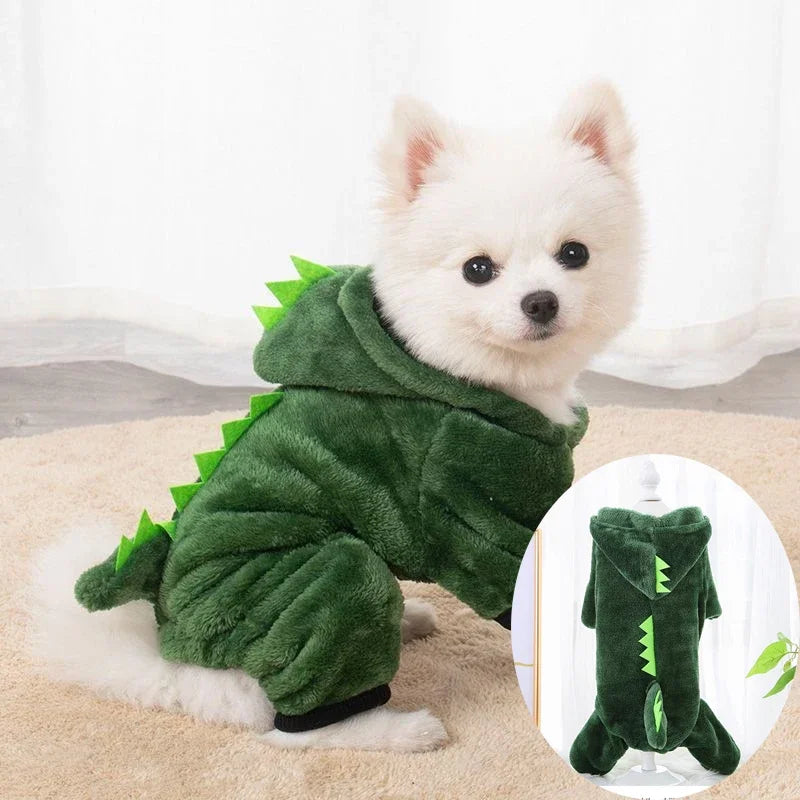 Soft Flannel Winter Dog Jumpsuit