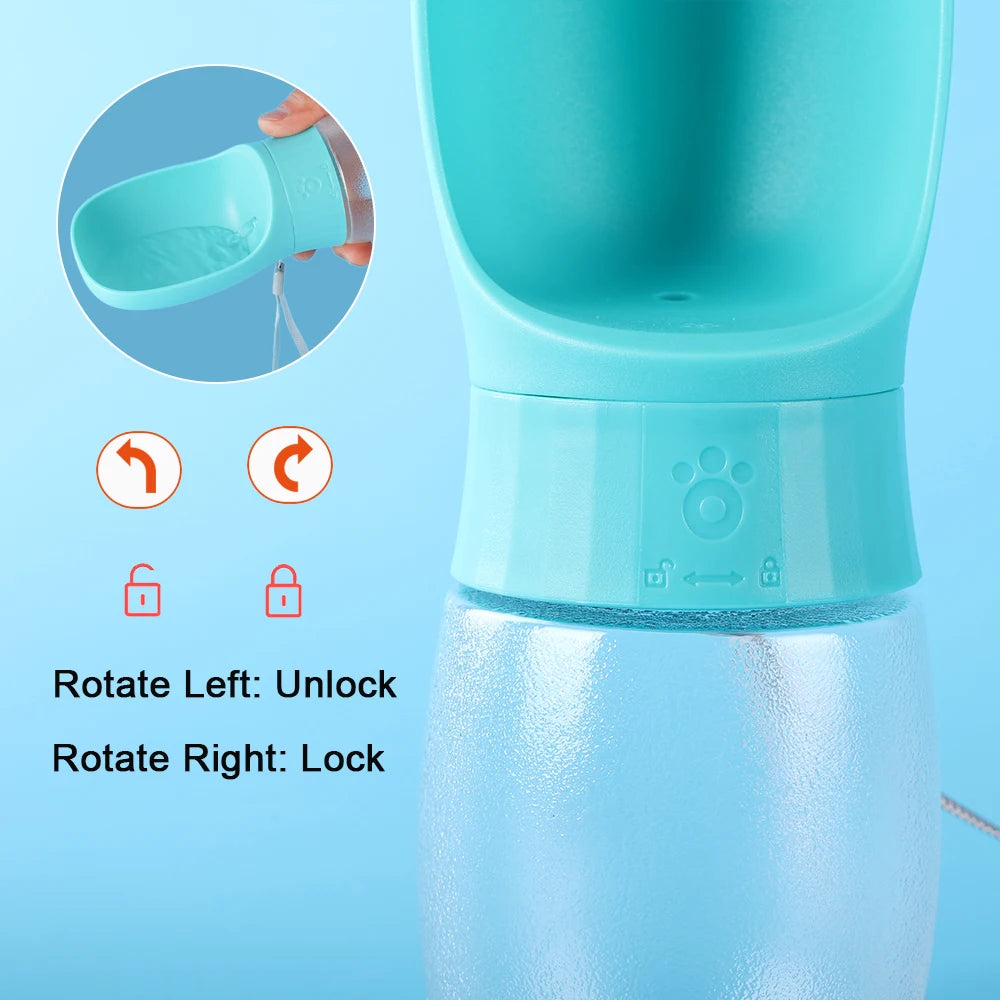 300ml Portable Pet Water Bottle and Bowl